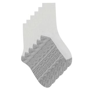 X3 Paires de Chaussettes Blanc/Gris Homme Dim Sport pas cher