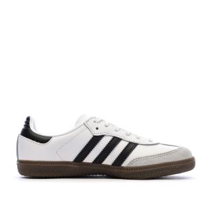 Baskets Adidas Samba Blanches Mixte Junior vue 0