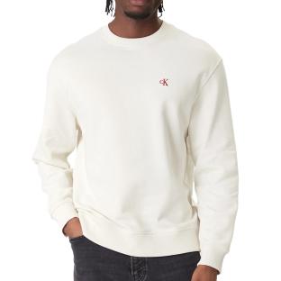 Sweat Blanc Homme Calvin Klein 350terry Monog vue 0
