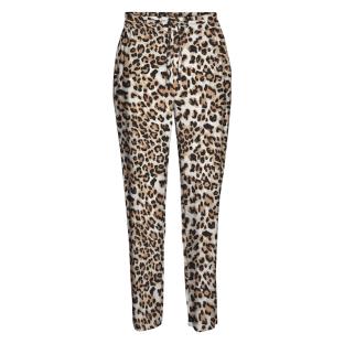 Pantalon fluide Léopard Noir/Beige Femme Vero Moda Easy Joy vue 3