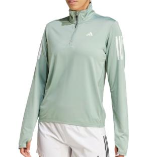 Sweat Zippé Vert Femme Adidas Hzip vue 0