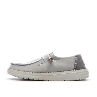Chaussures Grises Femme Hey Dude Chambray Boho pas cher