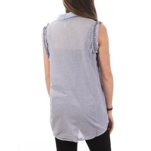Blouse Sans Manches Bleu Femme Teddy Smith Corana vue 2