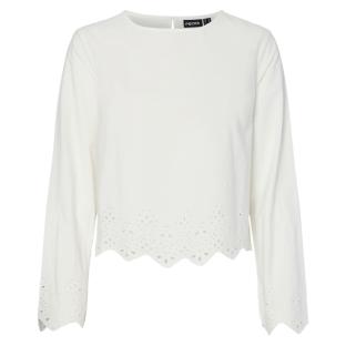 Blusa blanca para mujer de Pieces, modelo Salmina ver 0