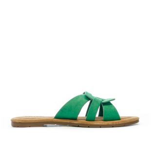 Claquettes Vertes Femme Chattawak Pace vue 2