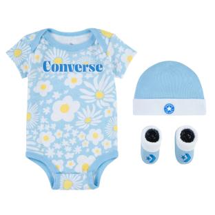 Ensemble Bleu/Jaune Garçon Converse Seasonal pas cher