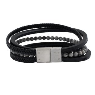 Bracelet Noir Geographical Norway 315124 vue 2