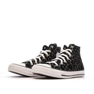 Baskets Noires Léopard Femme Converse Chuck Taylor All Star vue 6