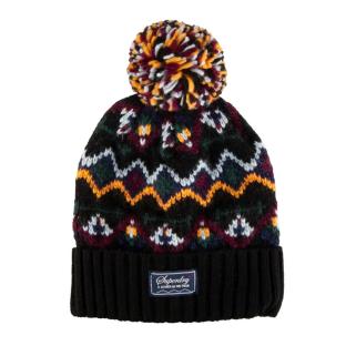 Bonnet Noir Femme Superdry Fairisle pas cher