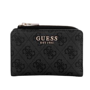 Portefeuille Noir Femme Guess Laurel Slg Zip pas cher