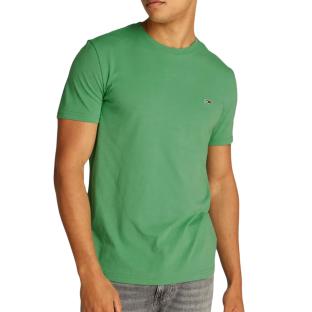 T-shirt Vert Homme Tommy Hilfiger Tjm X Slim Jaspe pas cher