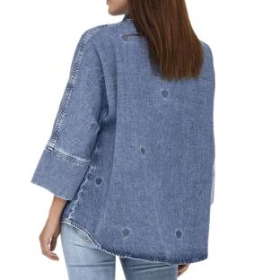 Chemise en Jean Bleu Femme Only Grace 3/4 vue 0