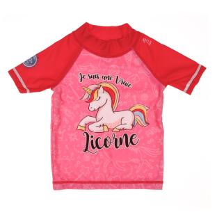 Lycra anti UV Rose Fille Arclo Licorne pas cher