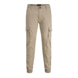 Pantalon Cargo Beige Homme Jack & Jones Warner 12167596 pas cher