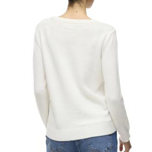 Pull Blanc Femme Vila Viril vue 2