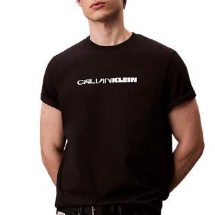 T-Shirt Noir Homme Calvin Klein Jeans 20s Stack vue 0