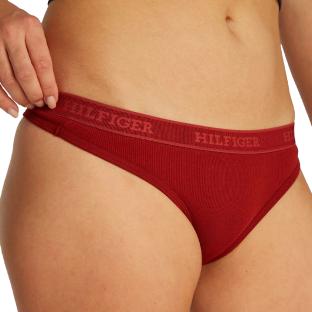 String Rouge Femme Tommy Hilfiger ThongR pas cher