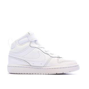 Baskets Blanches Garçon Nike Court Borough Mid 2 vue 2