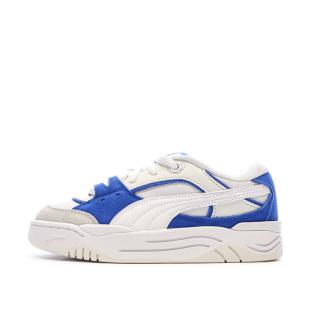 Baskets Blanches/Bleues Garçon/Fille Puma 180 Jr pas cher
