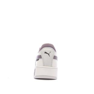 Baskets Blanc/Violet Femme Puma Carina Street vue 3