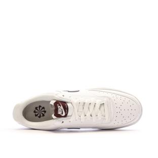 Baskets Blanc/Bordeaux Homme Nike Court Vision Low vue 4