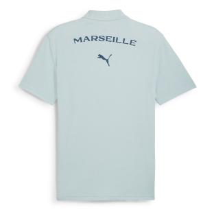OM Polo Bleu Homme Puma vue 2