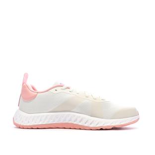 Baskets Blanches/Roses Femme Adidas Everyset Trainer vue 0