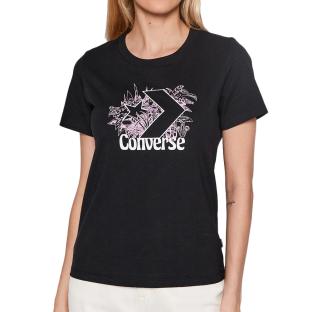 T-shirt Noir Femme Converse Plantasia pas cher