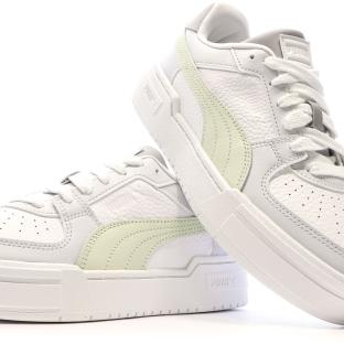 Baskets Blanche/Gris/Vert Femme Puma 394749-02 vue 7
