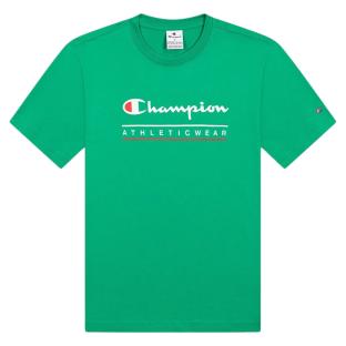 T-Shirt Vert Garçon Champion Crewneck pas cher