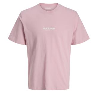T-shirt Rose Homme Jack & Jones Whvesterbro pas cher