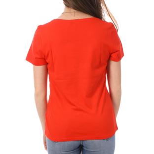 T-shirt Orange Femme Morgan Serigraphie vue 2