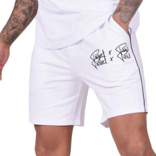 Short Blanc Homme Project X Paris Double Logo pas cher