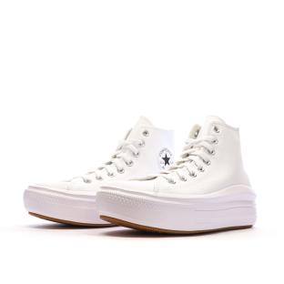 Baskets Blanches Femme Converse Chuck Taylor All Star Move vue 6