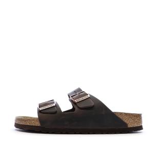 Sandales Marron Cuir Birkenstock Arizona pas cher