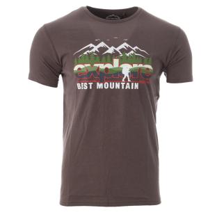 T-shirt Kaki Homme Best Mountain 2002 pas cher