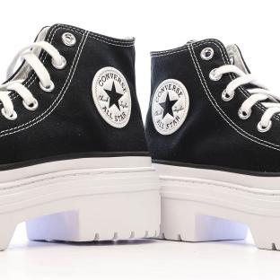 Baskets Noires Femme Converse All Star Lugged A08258C vue 7