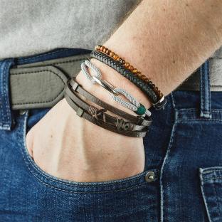 Bracelet Gris/Vert Homme Geographical Norway 315035 vue 3