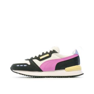 Baskets Noir/Rose Femme Puma R78 pas cher