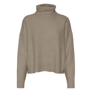 Pull Taupe Femme Vero Moda Momega pas cher