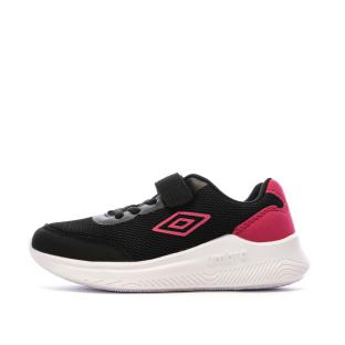 Baskets fille Umbro Nateo Noir/Rose – Style et confort sportif pas cher