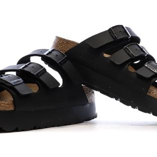 Sandales Noires Femme Birkenstock Arizona Papflex vue 7