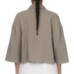 Chemise Taupe Femme JDY Theis Life 3/4 vue 0