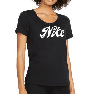 T-shirt Noir Femme Nike Script vue 0