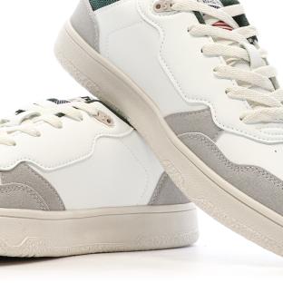 Schott Darcy Men's White/Grey/Green Sneakers Photo of the Espace des Marques %store% store - view of %key%