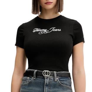T-Shirt Noir Femme Tommy Hilfiger DW0DW21838 pas cher