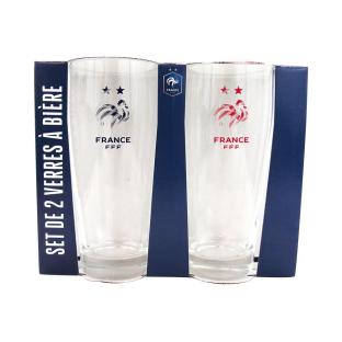 Set de 2 Verres à Bières Equipe de France vue 0
