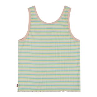 T-shirt Blanc/Jaune/Bleu Fille Levi's 3EE538 vue 2