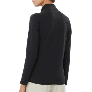 Chaqueta con cremallera negra para mujer Salomon Essential ver 0