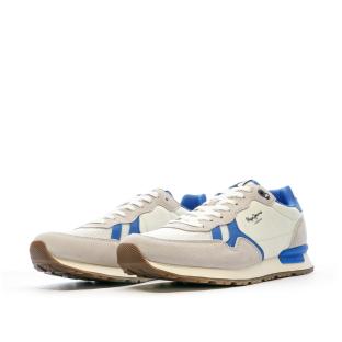 Baskets Beige/Bleu Homme Pepe Jeans Heritage vue 0